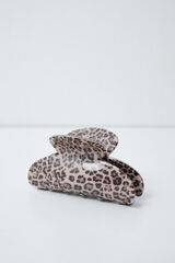 Women'secret Animal print hair clip nude