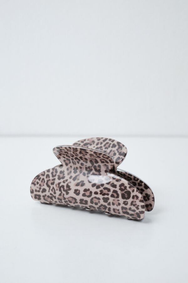 Women'secret Animal print hair clip nude