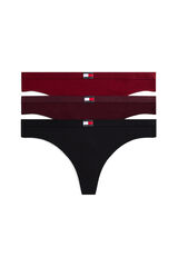 Tommy Jeans Pacote de 3 tangas com logo estampado