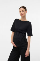 Mamalicious Top de maternity de manga curta preto