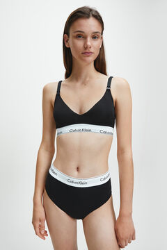 Womensecret Calvin Klein cotton maternity top with waistband Schwarz