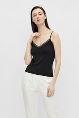 Pieces Top lencero tirantes negro