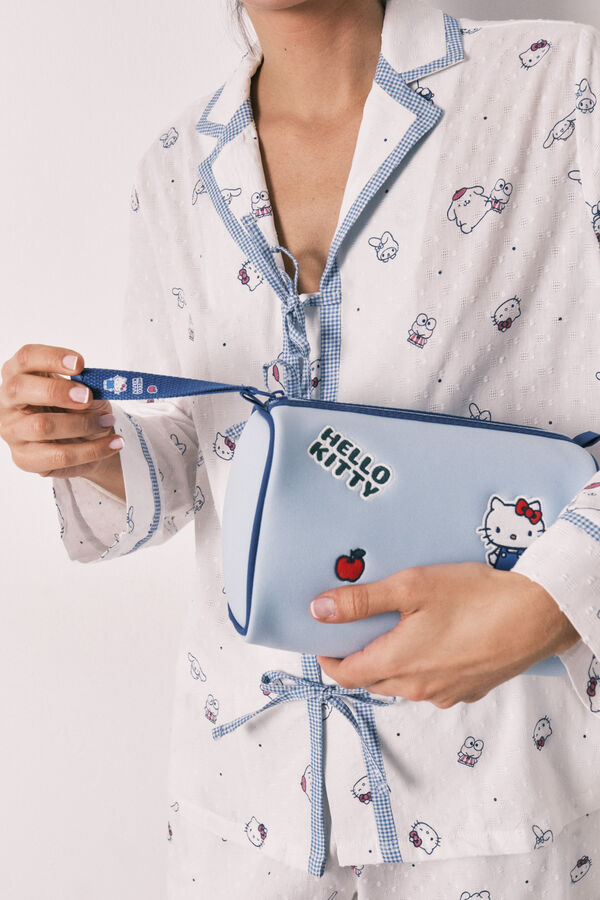 Women'secret Neoprene vanity case HELLO KITTY blue