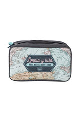 Mr. Wonderful Mala de viagem organizadora de roupa interior - Limpa e pronta para novas aventuras estampado