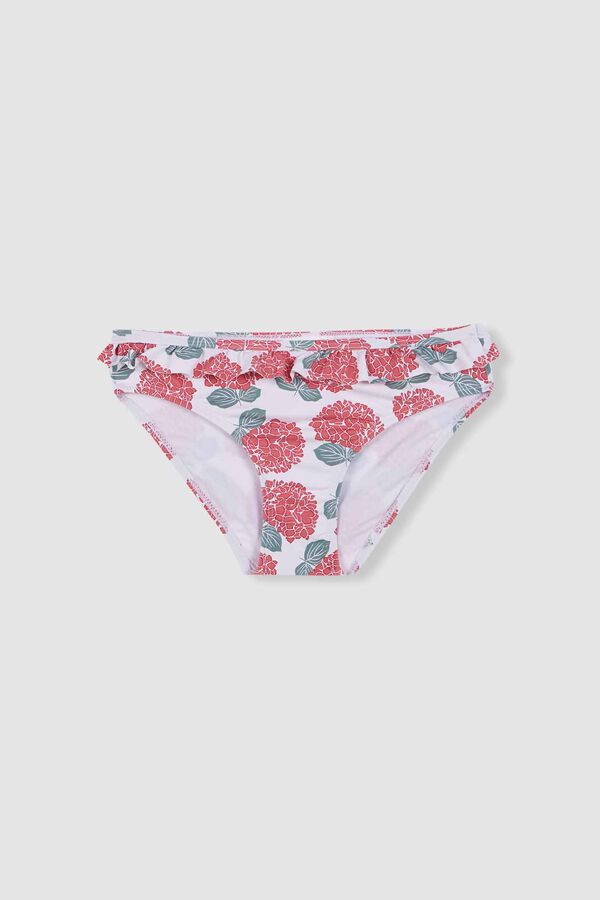 Gocco White hydrangea print panties white