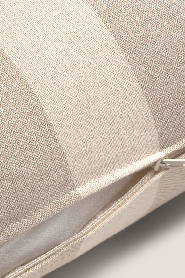 Womensecret Striped cotton cushion cover barna