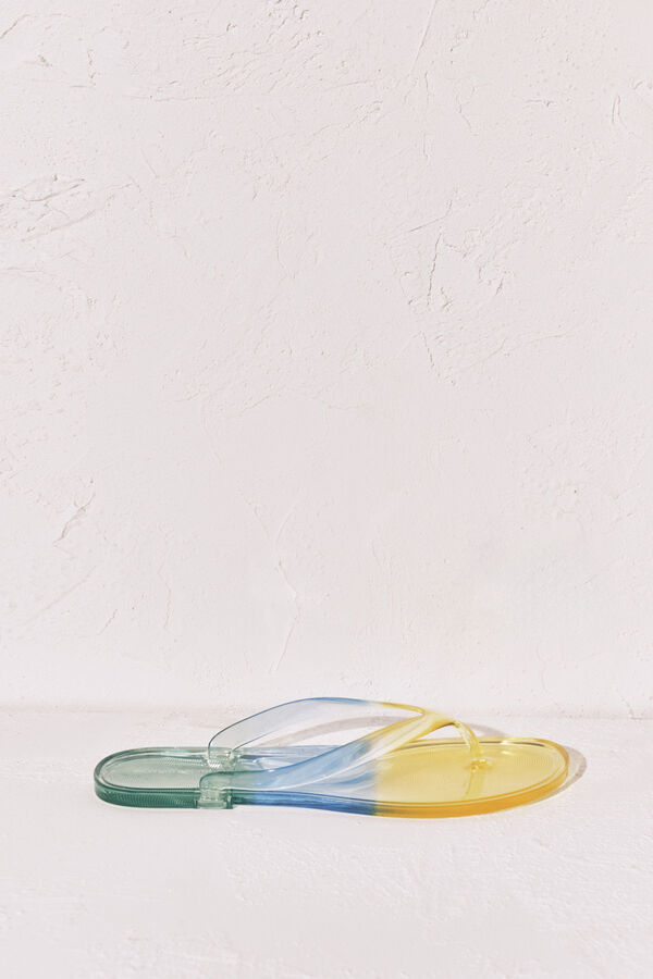 Women'secret Green transparent sandals green