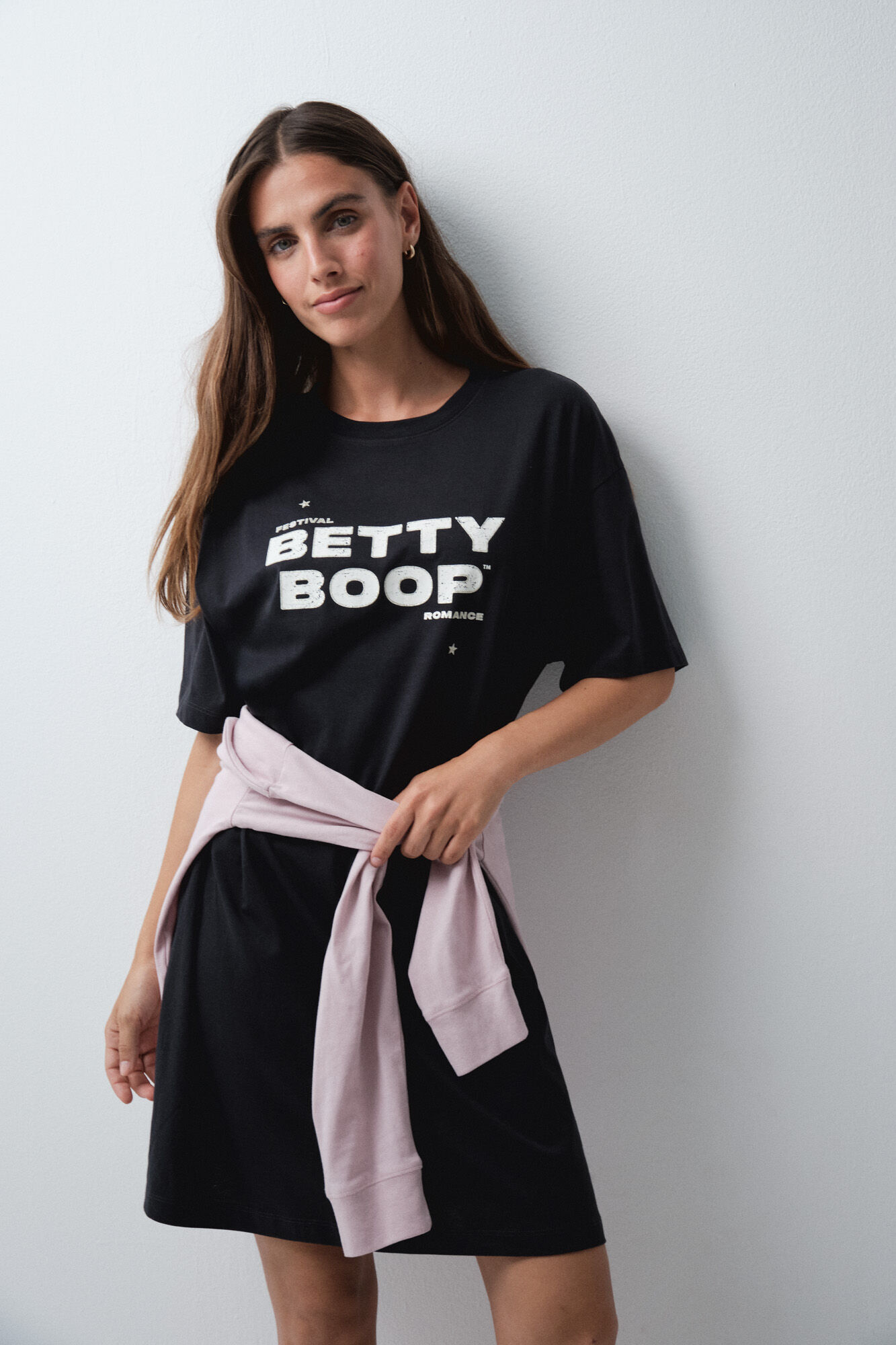 Women'secret Nuisette courte Betty Boop gris fonc&eacute;