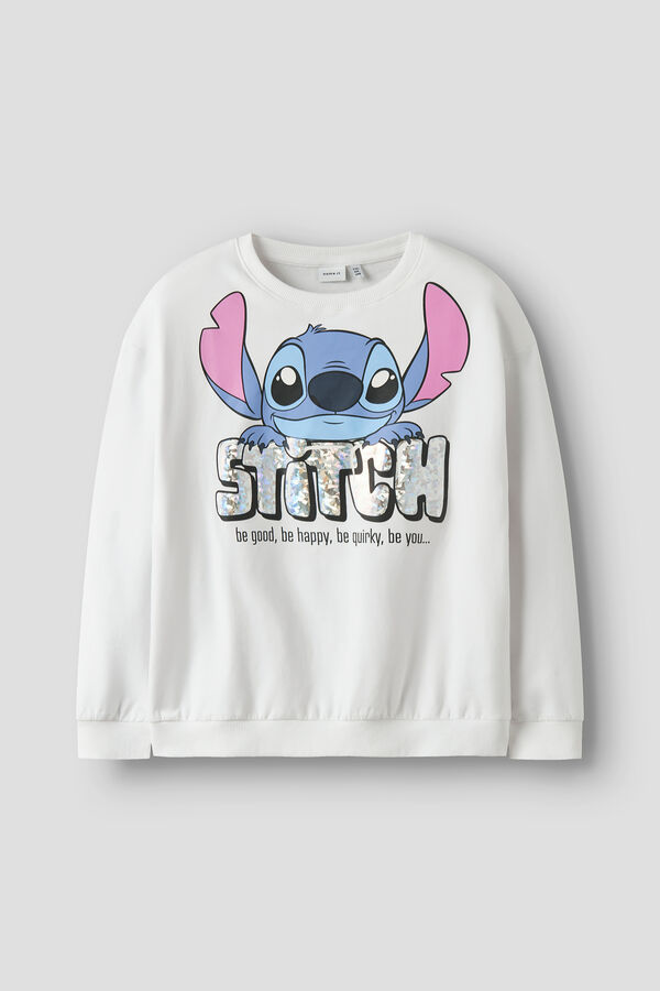 Name it Girl's Lilo & Stitch sweatshirt white