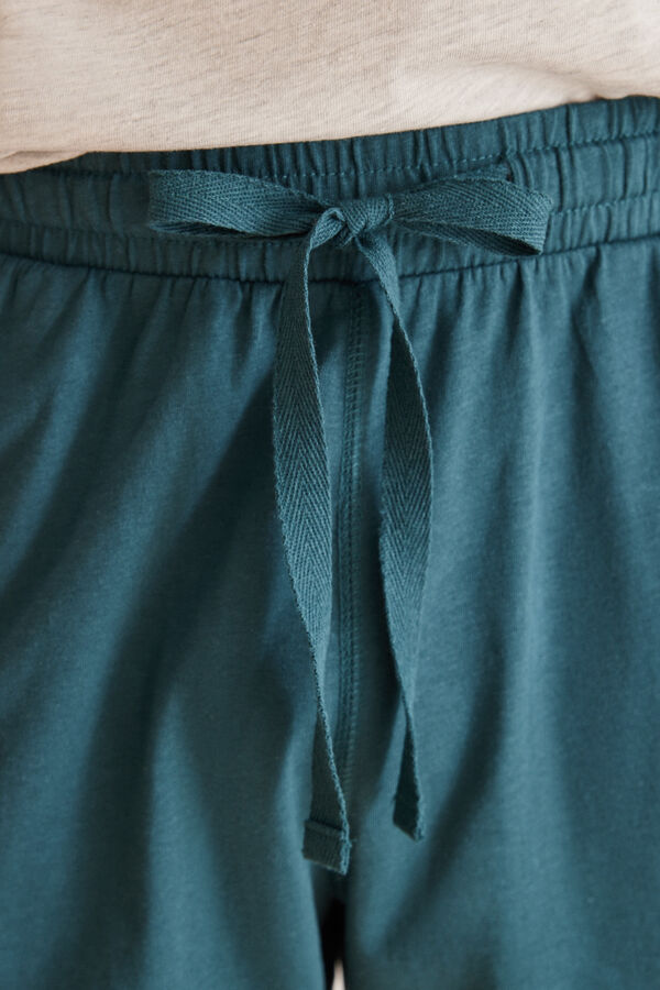 Womensecret Men's short pyjamas, 100% cotton, Snoopy grey