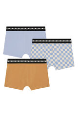 DIM Pack of 3 boys' boxers with a fashionable and stylish print printed
