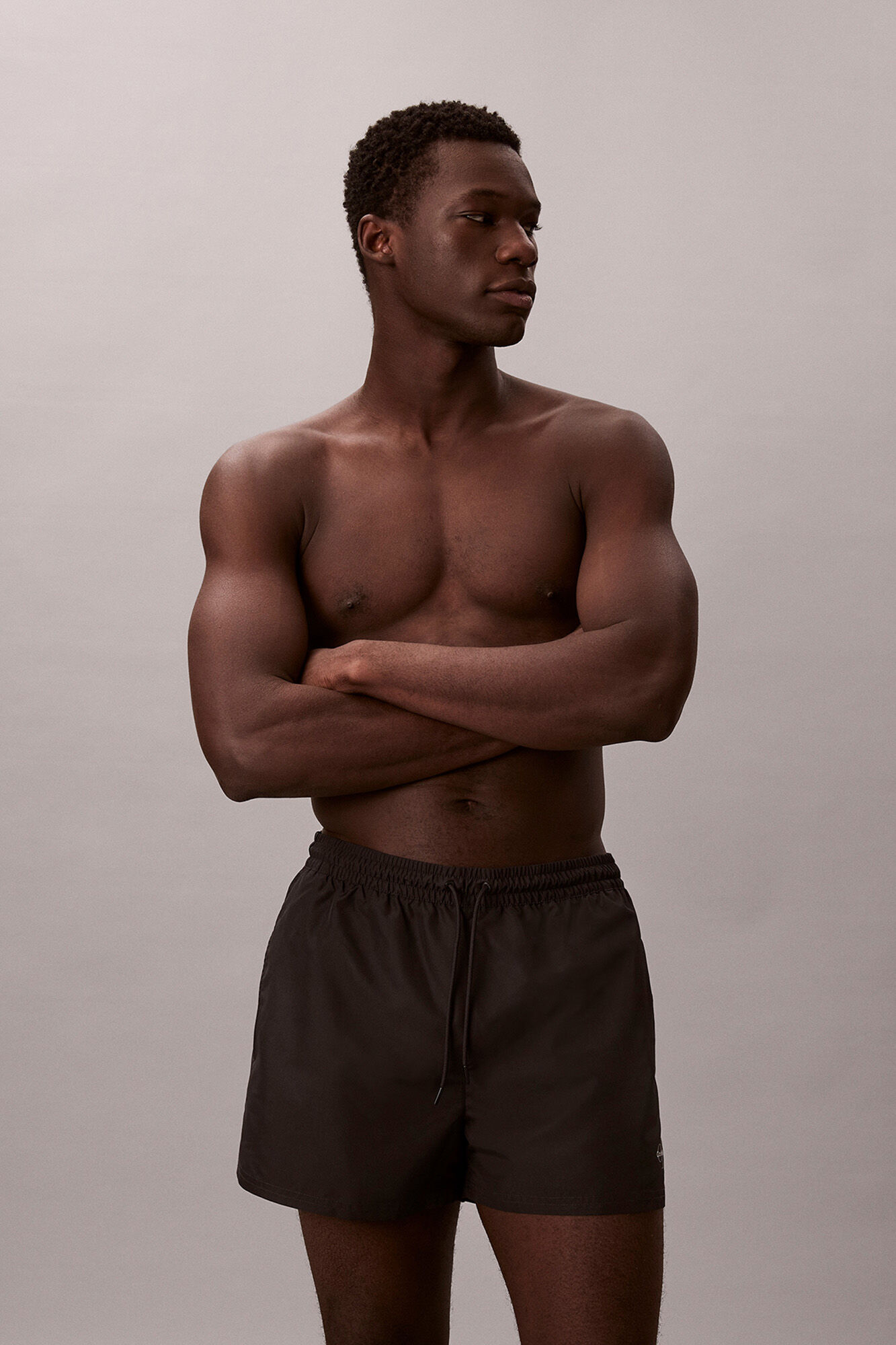 Calvin Klein Cal&ccedil;&otilde;es de banho com cord&atilde;o e logo