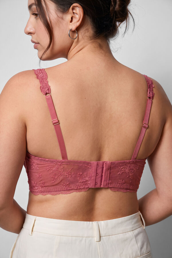 Women'secret Roze čipkasti balkonet grudnjak BEAUTIFUL Roze