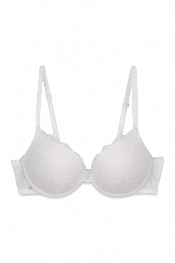 Women'secret White lace push-up bra GORGEOUS beige