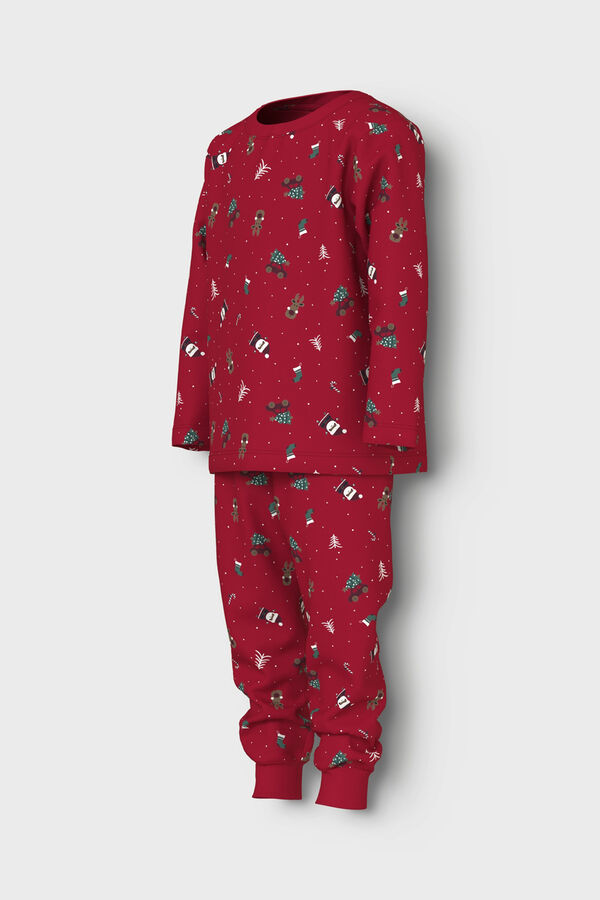 Name it Pijama de manga comprida de Natal vermelho