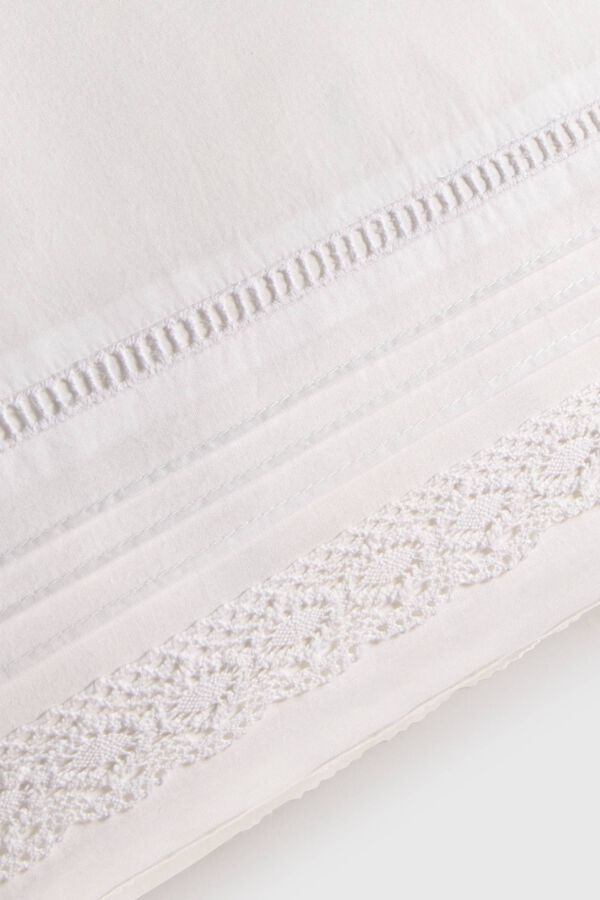 Textura Textured pillow case white