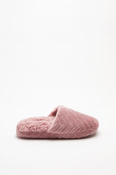 Womensecret Pink velour HONEST slippers pink