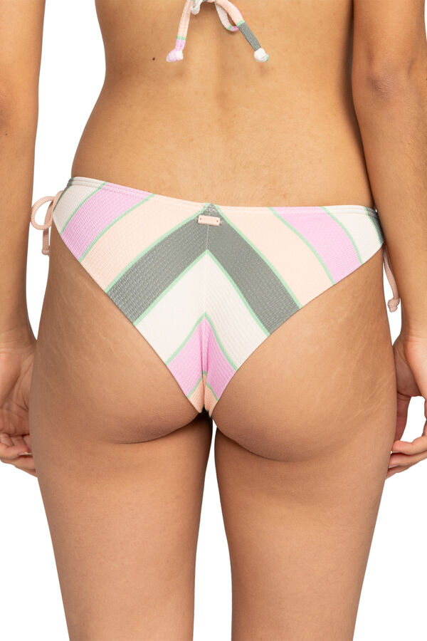 Womensecret Women's bikini bottoms with side ties - Vista Stripe  zöld