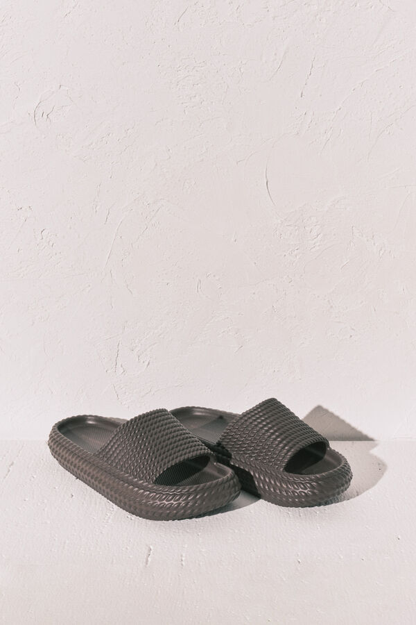 Women'secret Brown platform sandals nude