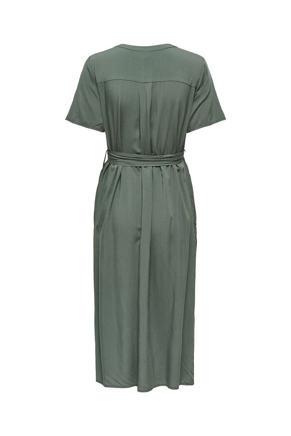 Only Maternity Maternity dress with belt printed