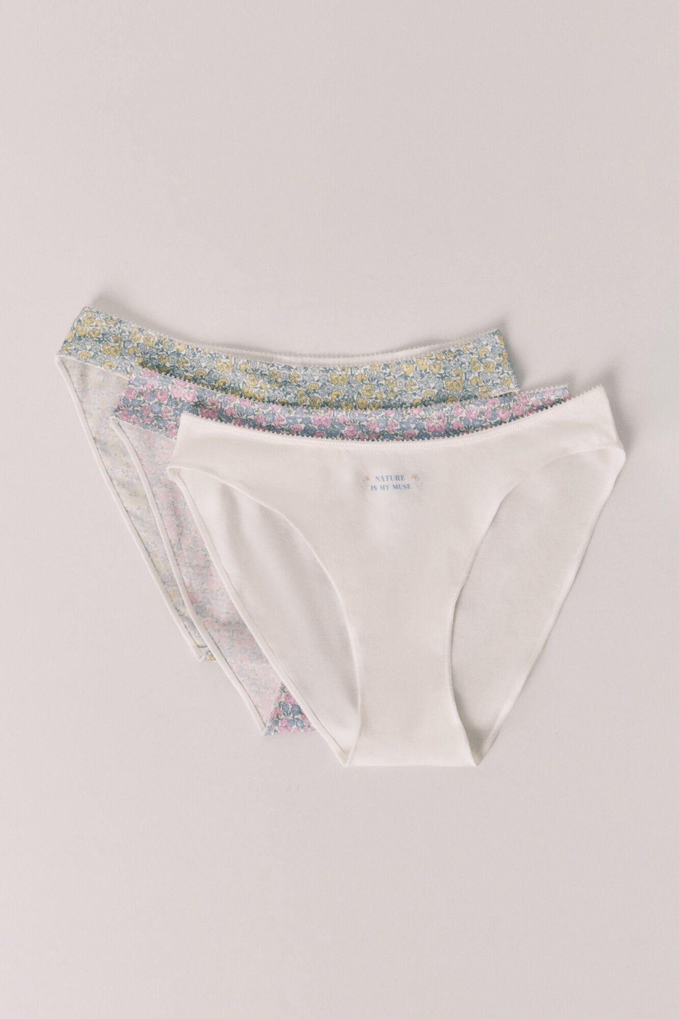Women'secret Pack 3 floral print cotton classic panties