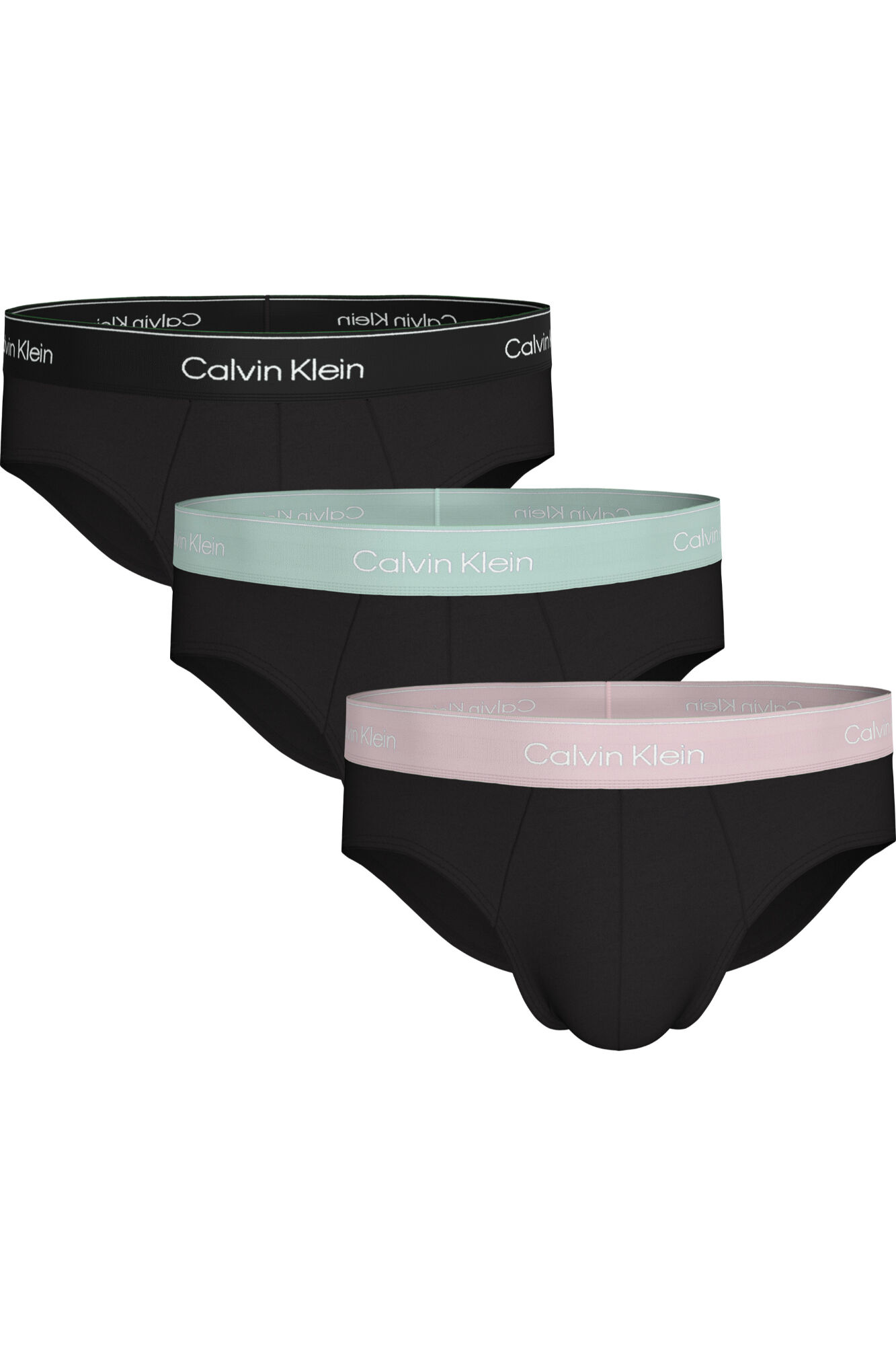 Calvin Klein Pack 3 cuecas - Icon algod&atilde;o stretch