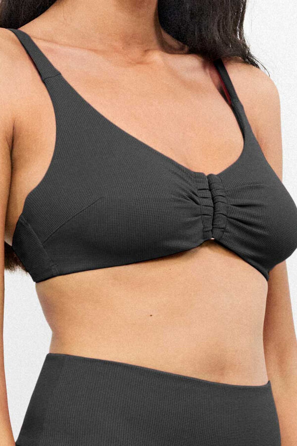 Gisela Top bikini capacidad escote V negro