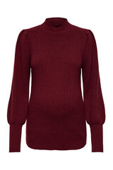 Only Maternity Jersey de canal&eacute; cuello perkins maternity burdeos