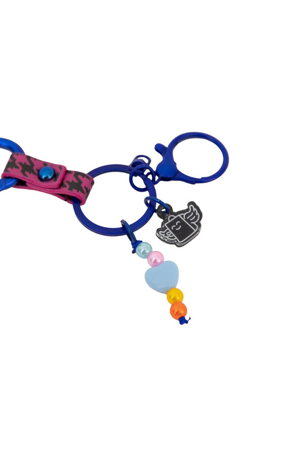 Mr. Wonderful Porta-Chaves com pingentes - Pied-De-Poule estampado