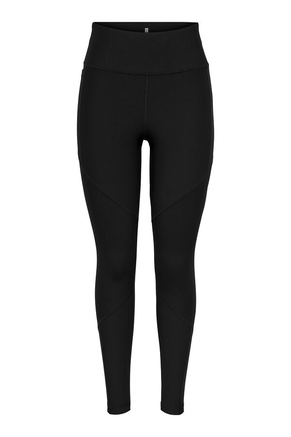 Only Play High waisted leggings with side pocket black