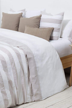 Womensecret Bettlaken Baumwollperkal Stoffkombination. Bett 150-160 cm. Weiß