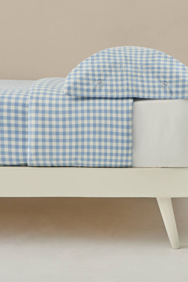 Textura Capa de edredom xadrez bege