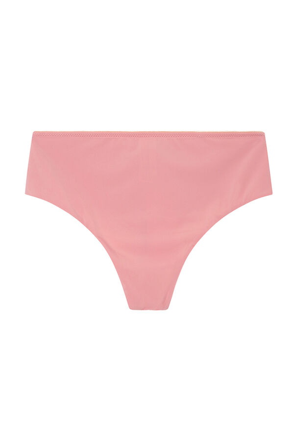 Womensecret Pink high waist shaping tanga pink