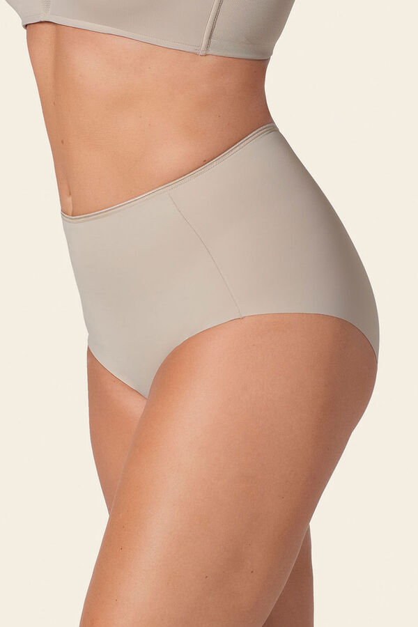Leonisa Classic panty with invisible effect and strong compression on the abdomen brown