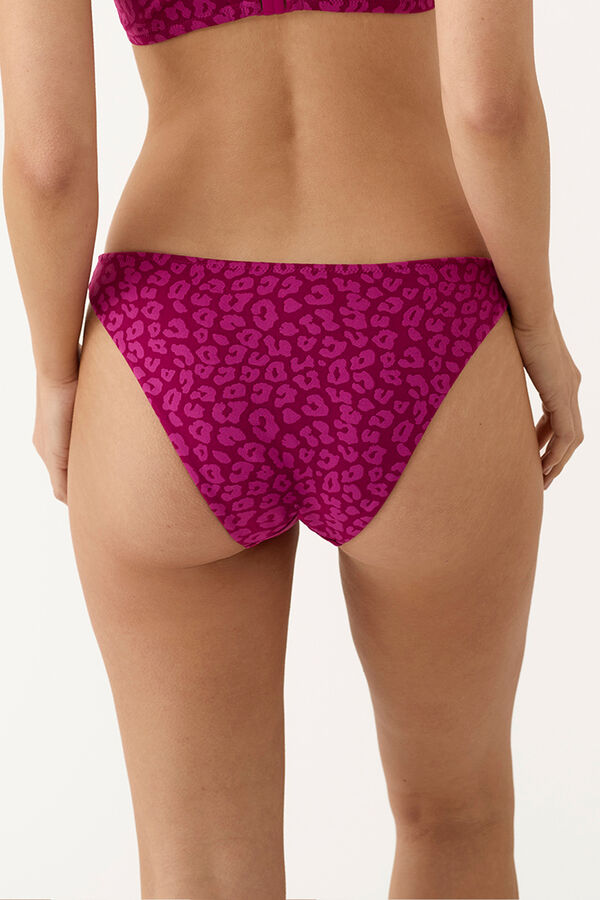 Promise Braga bikini brasile&ntilde;a animal print fucsia