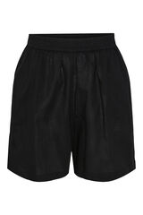 Womensecret Shorts with elasticated waistband. Contains cotton. noir