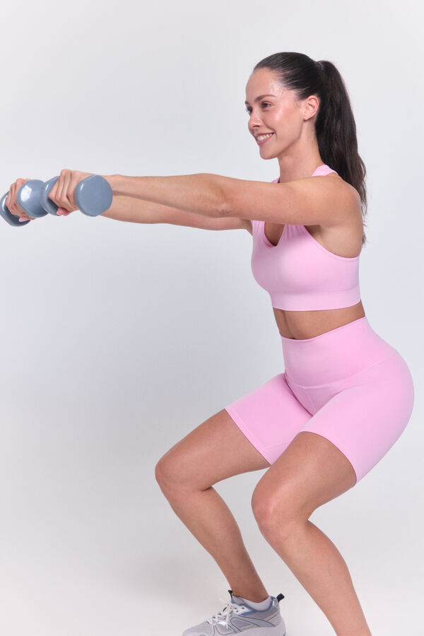 Only Play Medium intensity cups sports bra pink