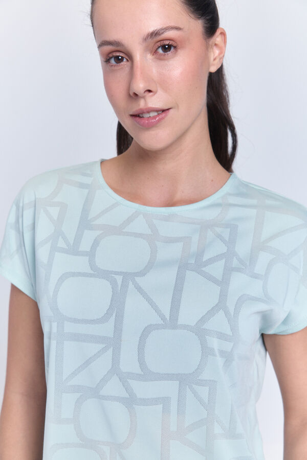 Only Play Sportska majica od mrežaste tkanine kratkih rukava Siva