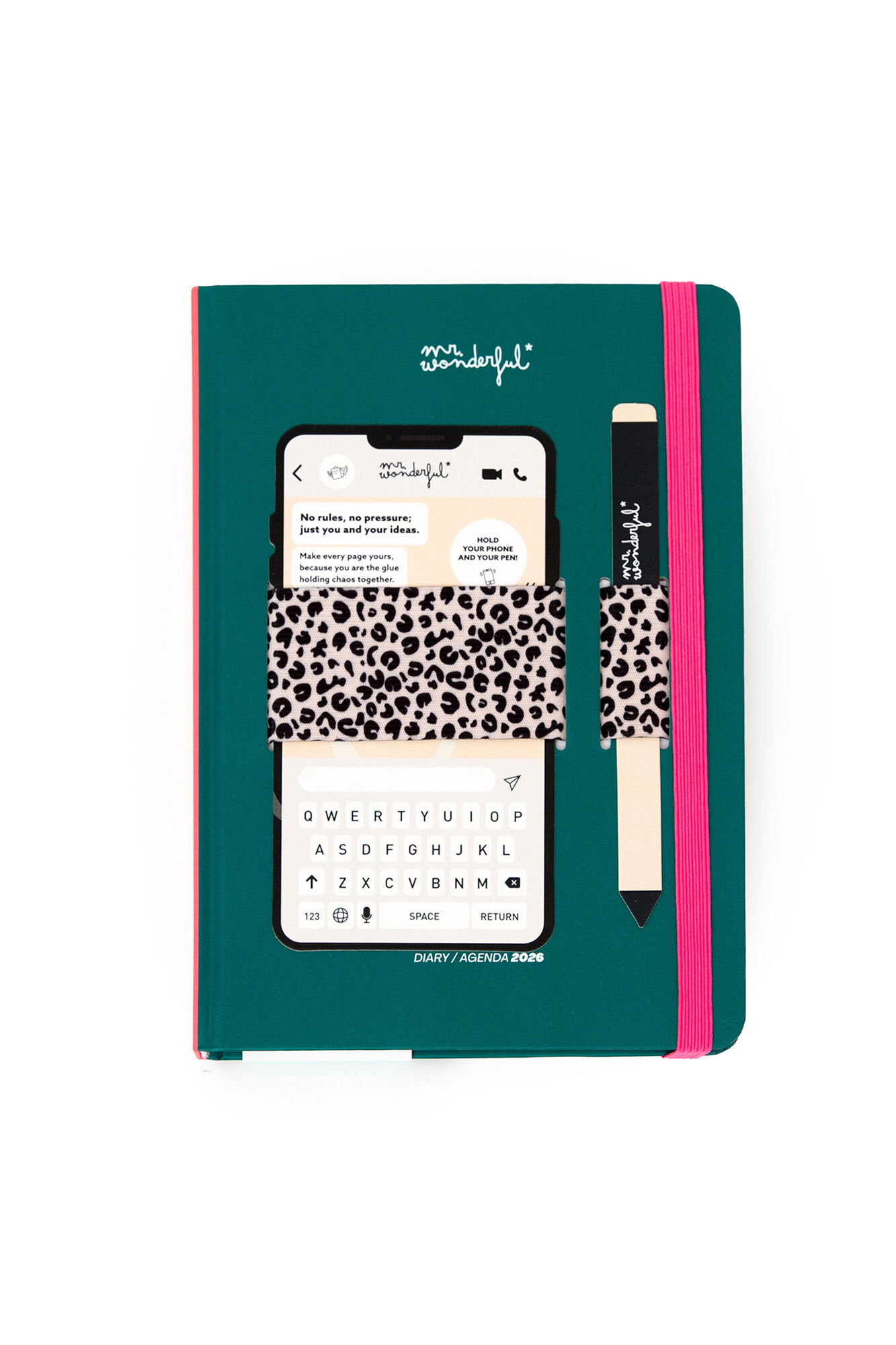 Mr. Wonderful Agenda Basic 2026 Semanal con soporte para m&oacute;vil - My new era