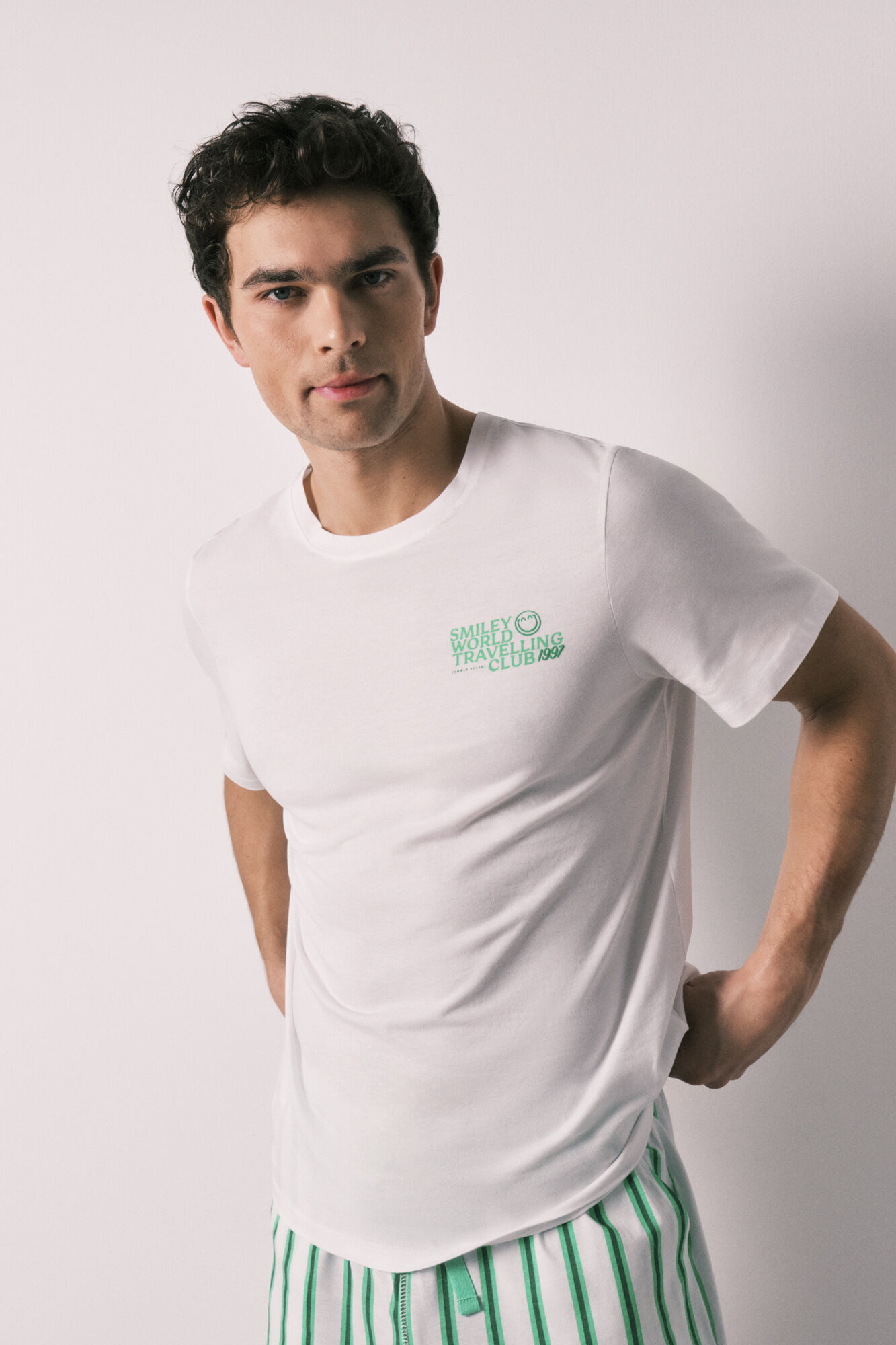 Women'secret Pijama corto hombre algod&oacute;n SmileyWorld&reg;