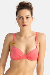 Womensecret Top de bikini con relleno fino Cairns rosa