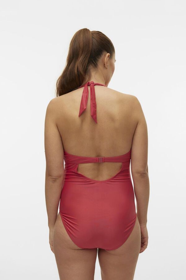 Mamalicious maternity and breastfeeding swimsuit pink