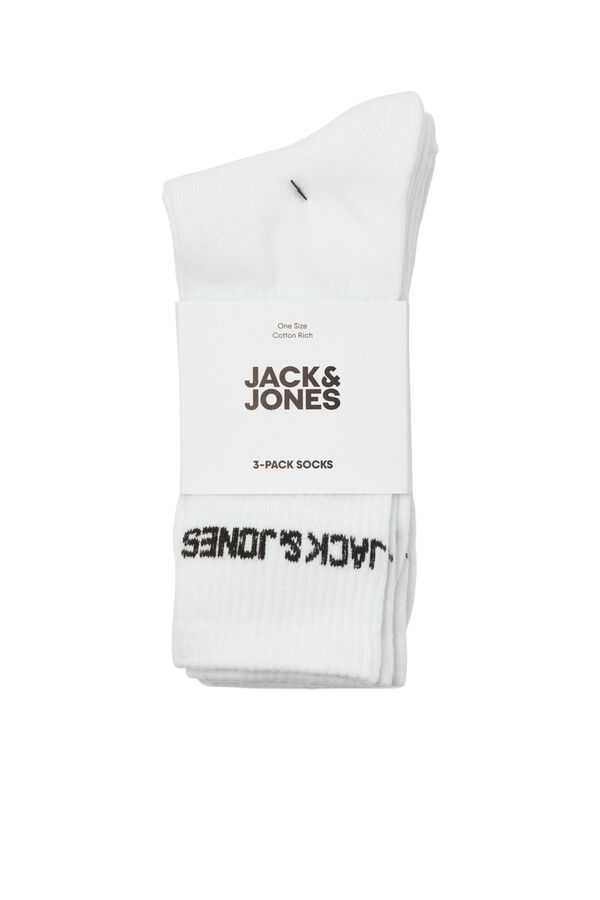 Jack & Jones Pack 3 meias desportivas branco