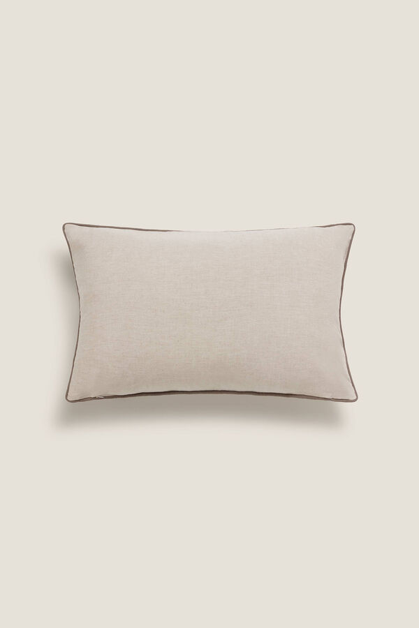 Womensecret Leaves and flowers cushion cover grey