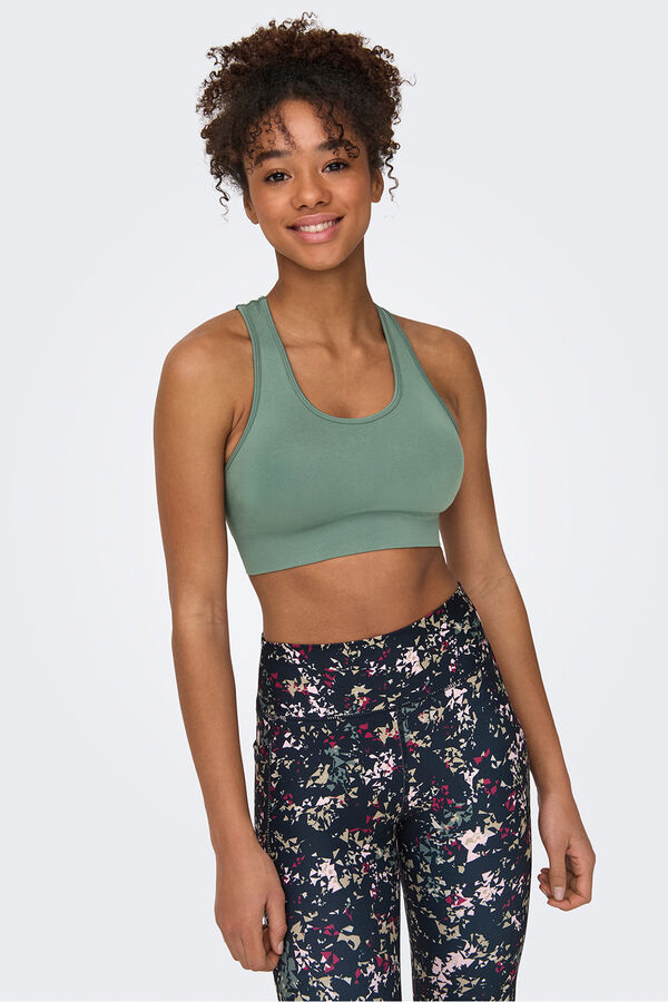 Only Play Sport-BH &uuml;berkreuzter R&uuml;cken Gr&uuml;n