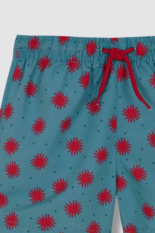 Gocco Mai&ocirc; azul claro com estampado de sol azul