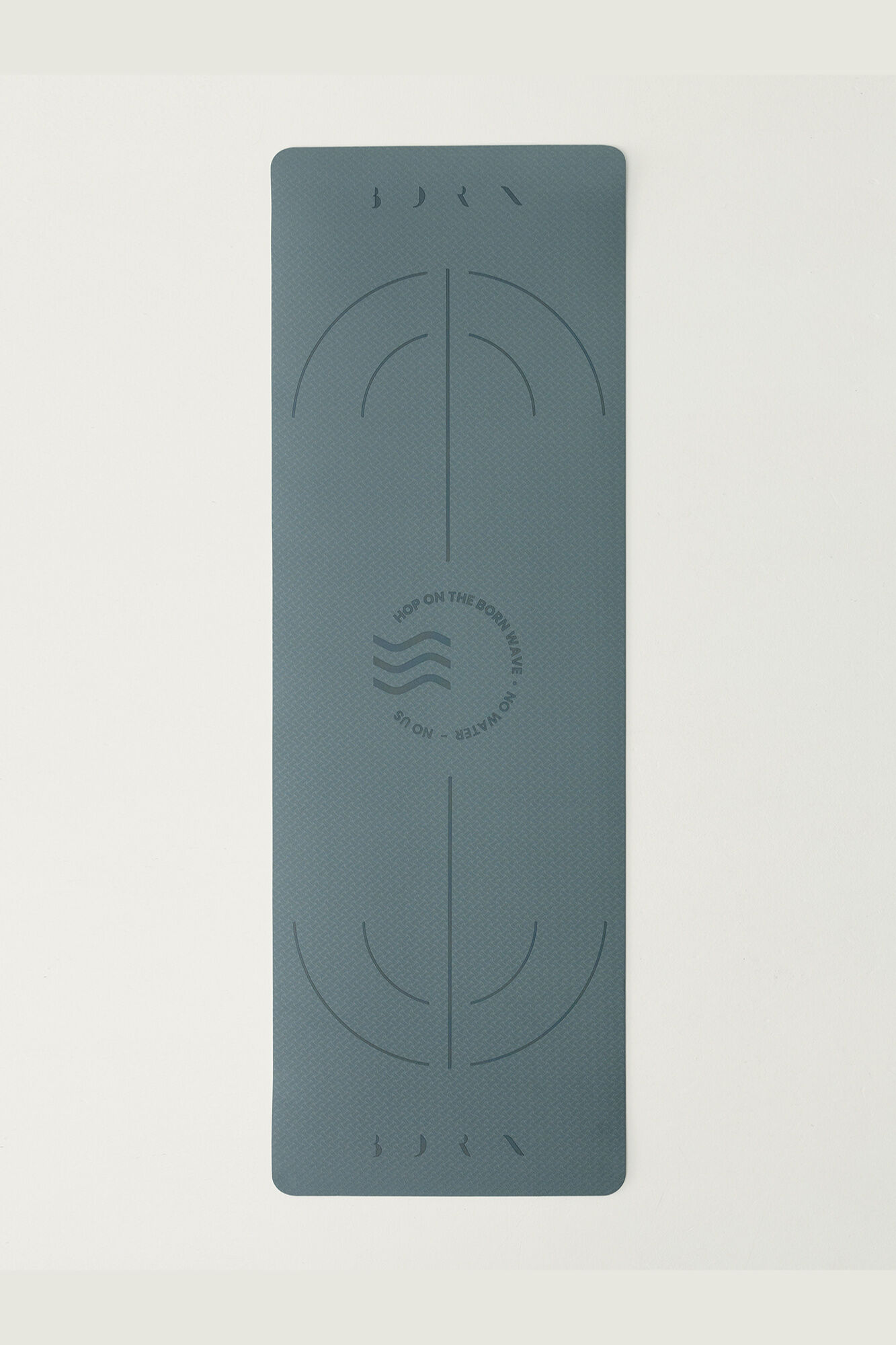 Born Living Yoga Gr&uuml;ne Mat Wave Matte 6 mm