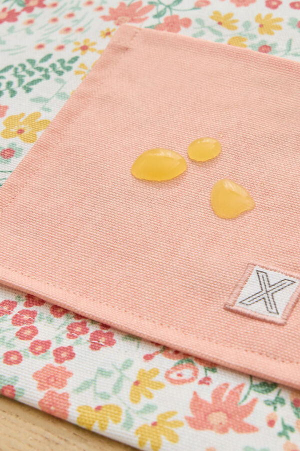 Textura Einzelne schmutzabweisende Blumen aus Baumwolle mit Print