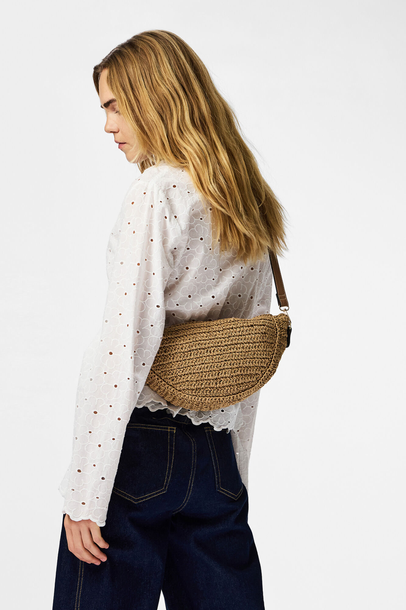 Pieces Paperstraw Umh&auml;ngetasche