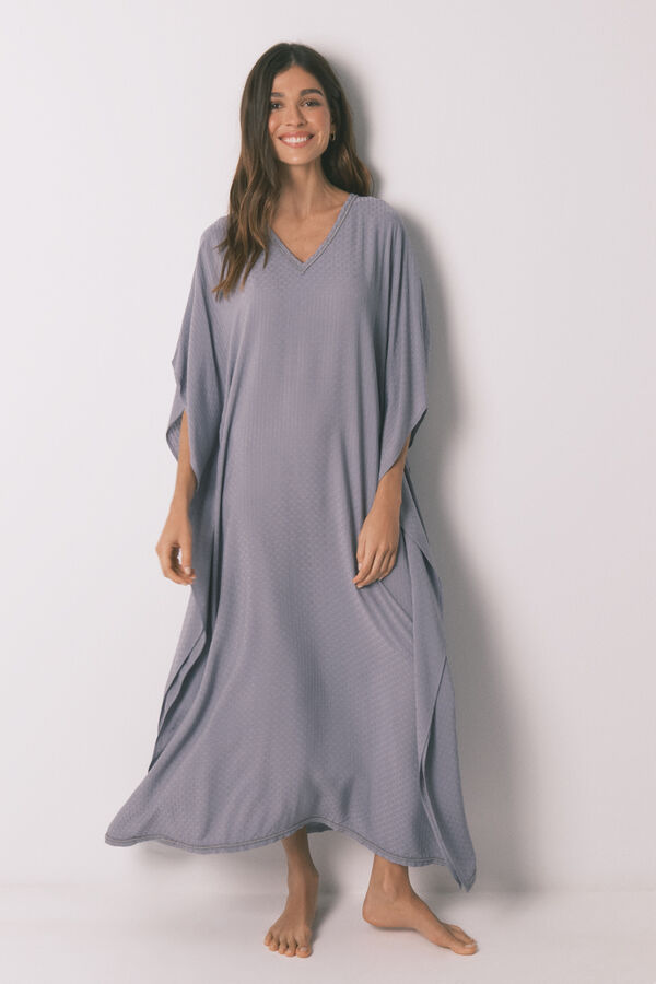 Women'secret Vestido caft&aacute;n viscosa gris gris